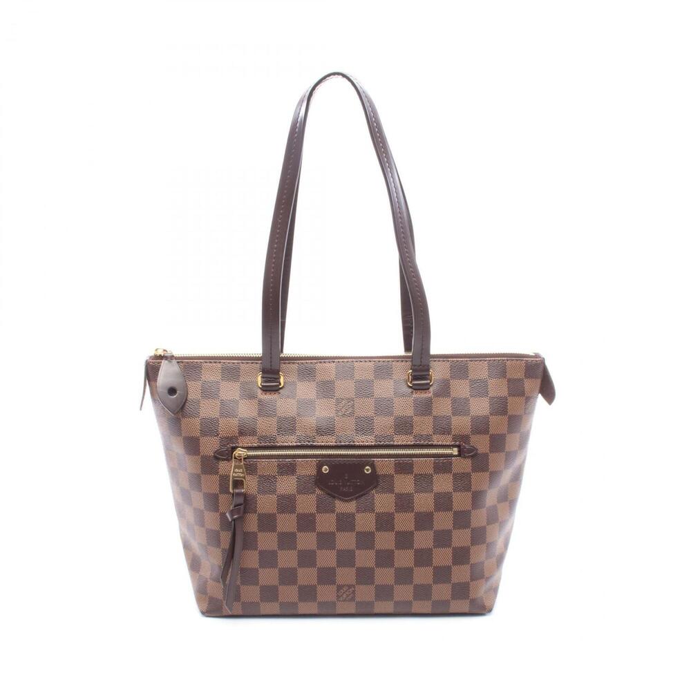 Louis Vuitton Iena PM Tote Bag Handbag, Coated Canvas and Leather, Damier Pat...